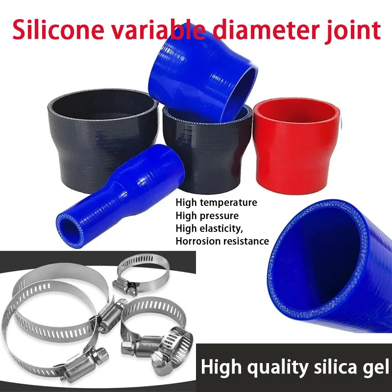Straight Silicone Reducer Connector Hose ID16mm-150mm Universal Silicone Hose Intercooler Turbo Intake Pipe Coolant Hose L100mm