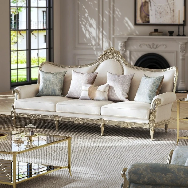 Luxury White Living Room Sofas Leather Armchair Room Decor Living Room Sofas Convertible Pouf Sillon Cama Postmodern Furniture