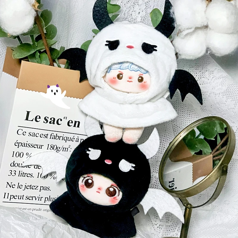 

New 10cm Doll Clothes Plush Soft Angels / Demons Jumpsuits for 10cm Kpop Doll Clothes Clothing Outfits Cosplay Suit