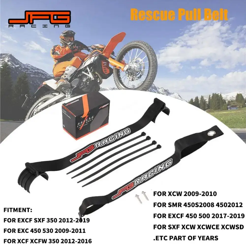 Correa de rescate delantera y trasera para motocicleta, correas de cinturón para KTM EXC SXF XCW XCF EXCF XCFW SMR 250 300 350 400 450 505 530