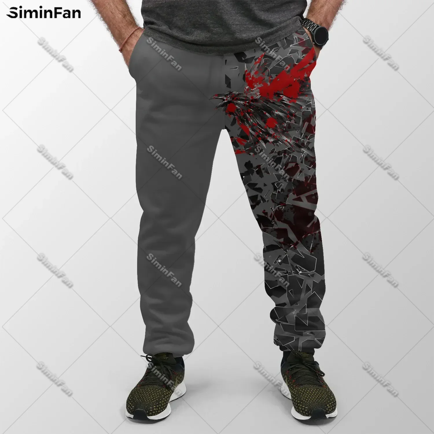 Fenrir Vikings Tattoo Dragon Mens Joggers 3D All Over Printed Male Sweatpants Casual Trousers Adult Cool Sports Pants Slacks