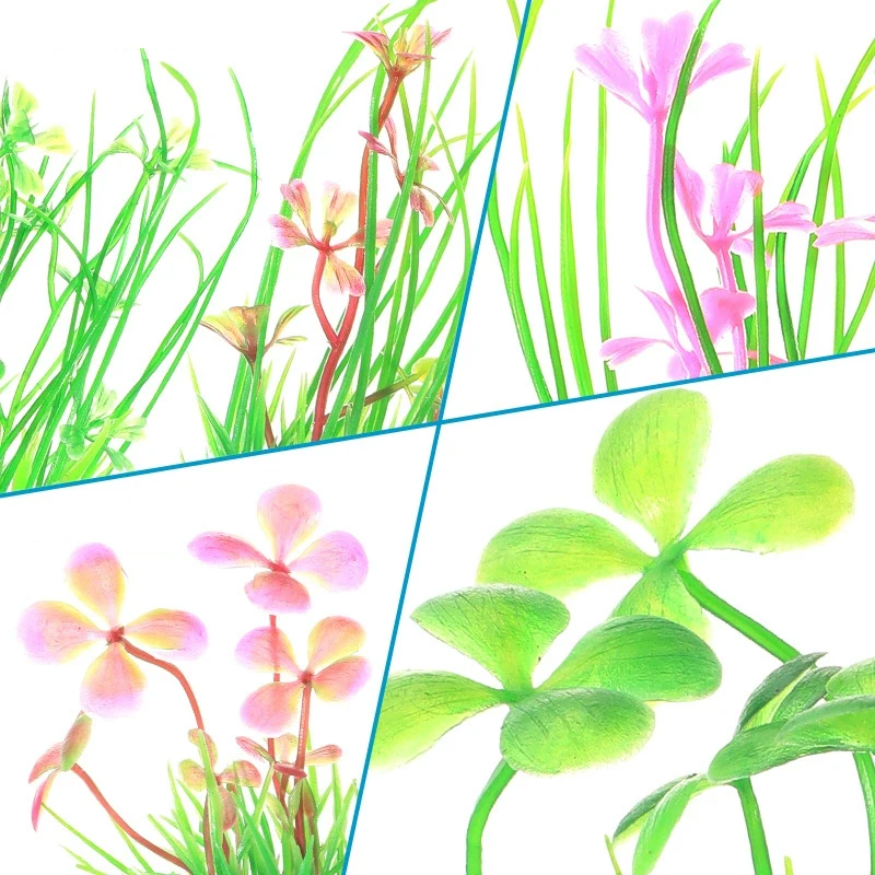 Planta Artificial de simulación para acuario, decoración de paisajismo, adorno de acuario, hierba subacuática de plástico, accesorios para acuario, 1 ud.