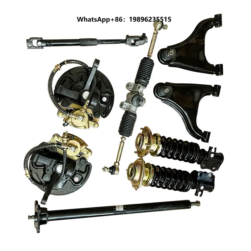 Front Suspension System for Electric Vehicle, Front Axle, Shock Absorber