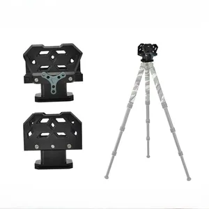 MAGORUI Aluminum Alloy Tactical Clamp Tripod Stand Adjustable Designs with Level for Hunting and Outdoor Shooting Bracket