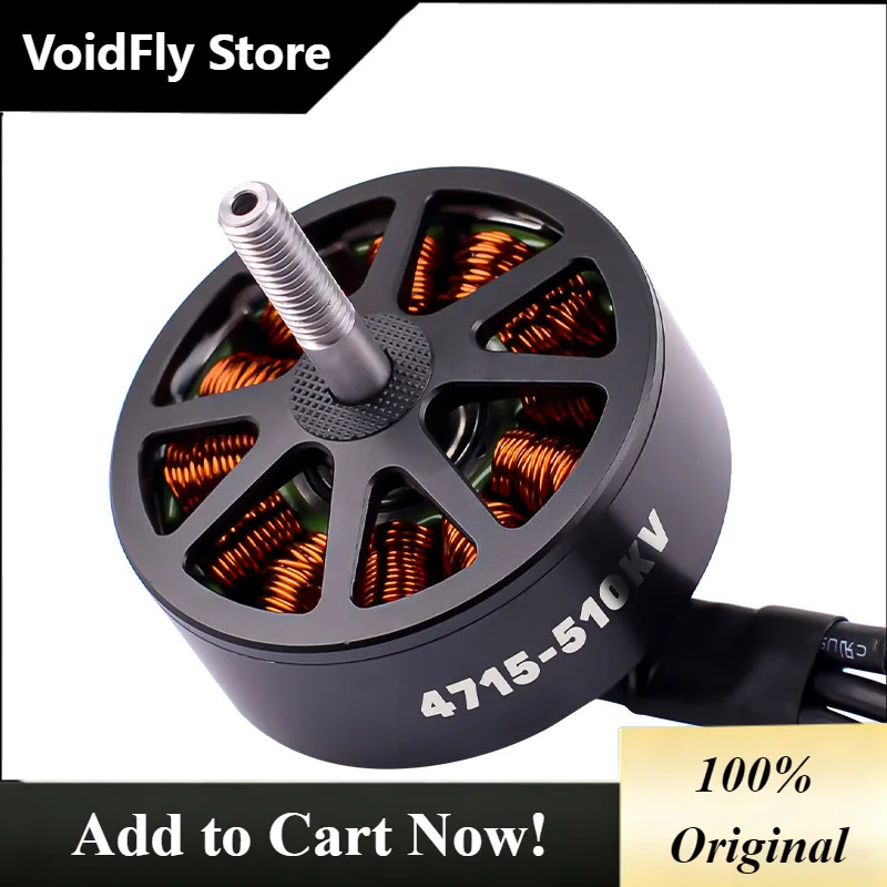 VoidFly 19X19mm 4715 KV510 Brushless Motor For FPV Drone Durable Short Shaft Integrated Rotor Design