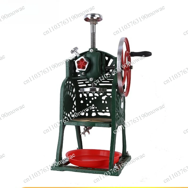 Hand crank ice shredder hand old-fashioned shaver ice machine copper plate snowflake cotton ice machine