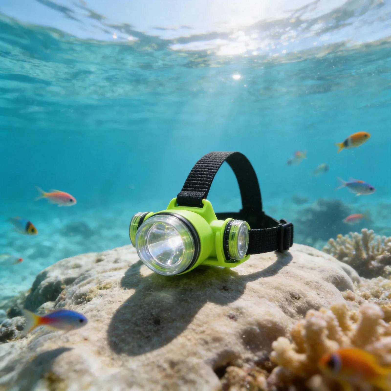 Wide-Angle Irradiation Diving Headlamp Compact Design Detachable Headlamp Easy To Carry Night Cycling Compatible