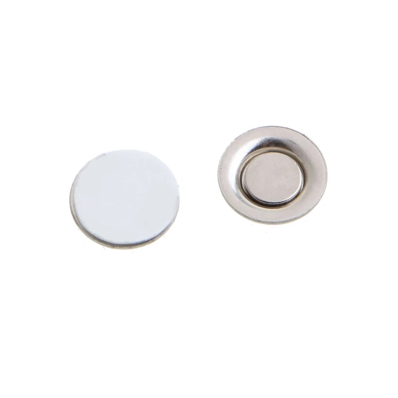 20 Pieces Magnetic Name Badge Round Adhesive Name Tag Holder for Name and Round Badge Office Party Family (1.7cm/0.66in)