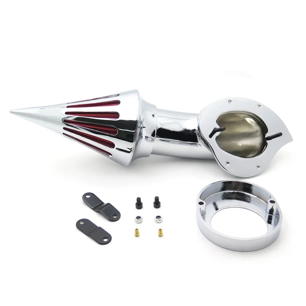 Aftermarket Motorcycle Parts Air Cleaner Kits Intake Filter for Yamaha Vstar V-Star 650 All Year 1986-2019 CHROME