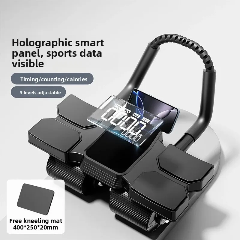 Intelligent Intelligent Counting Four Wheel Automatic Rebound Abdominal Muscle Calorie Wheel Roll Ab Rollers Home Portable Fitness Equipment - Aliexpress Deal