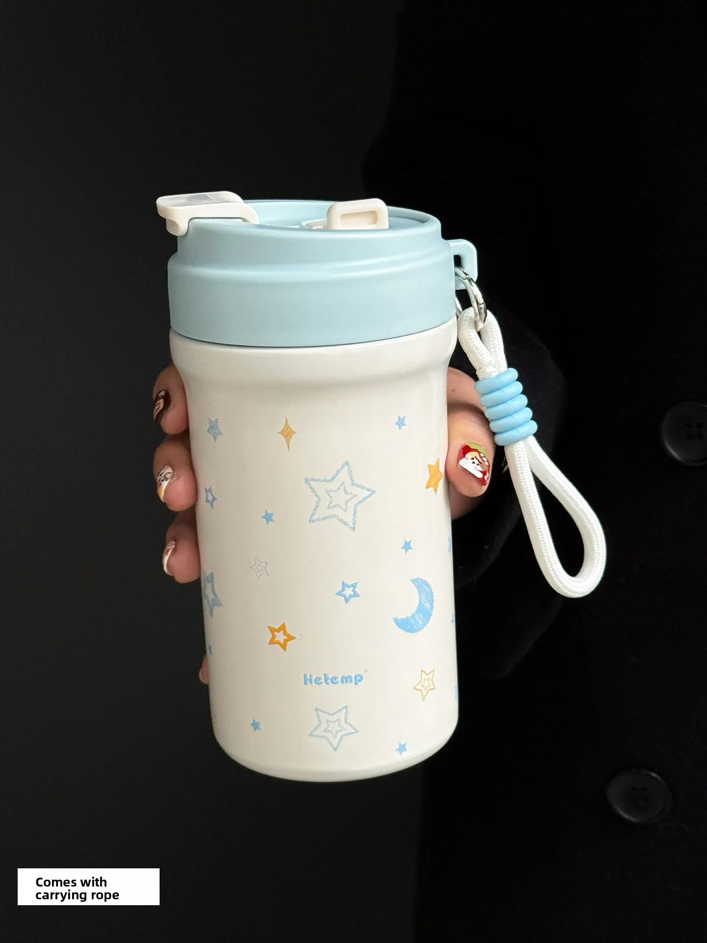 

Blue Star Large Capaci Stainl Steel Insulated Coffee Cup with St Portable Water Bottle for Women High Aesthetic Value