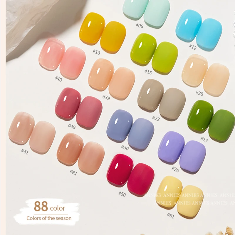 15Ml 88/60 Kleuren Geluksbeer Gel Nagellakset Semi-Permanente Hybride Gel Lak Basislaag Doorweekt Uv Led Nagelgelkits