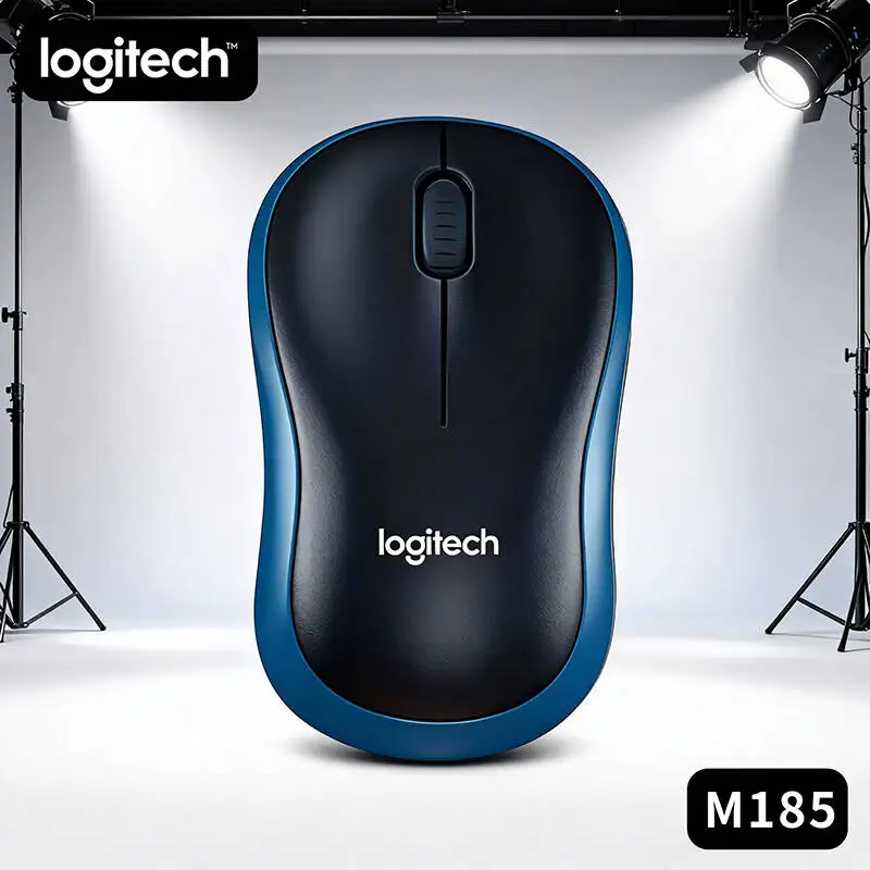 

Беспроводная мышь Logitech M185 с настройкой подключения к игре, оптическим датчиком, удобной ручкой, подходит как для ПК.