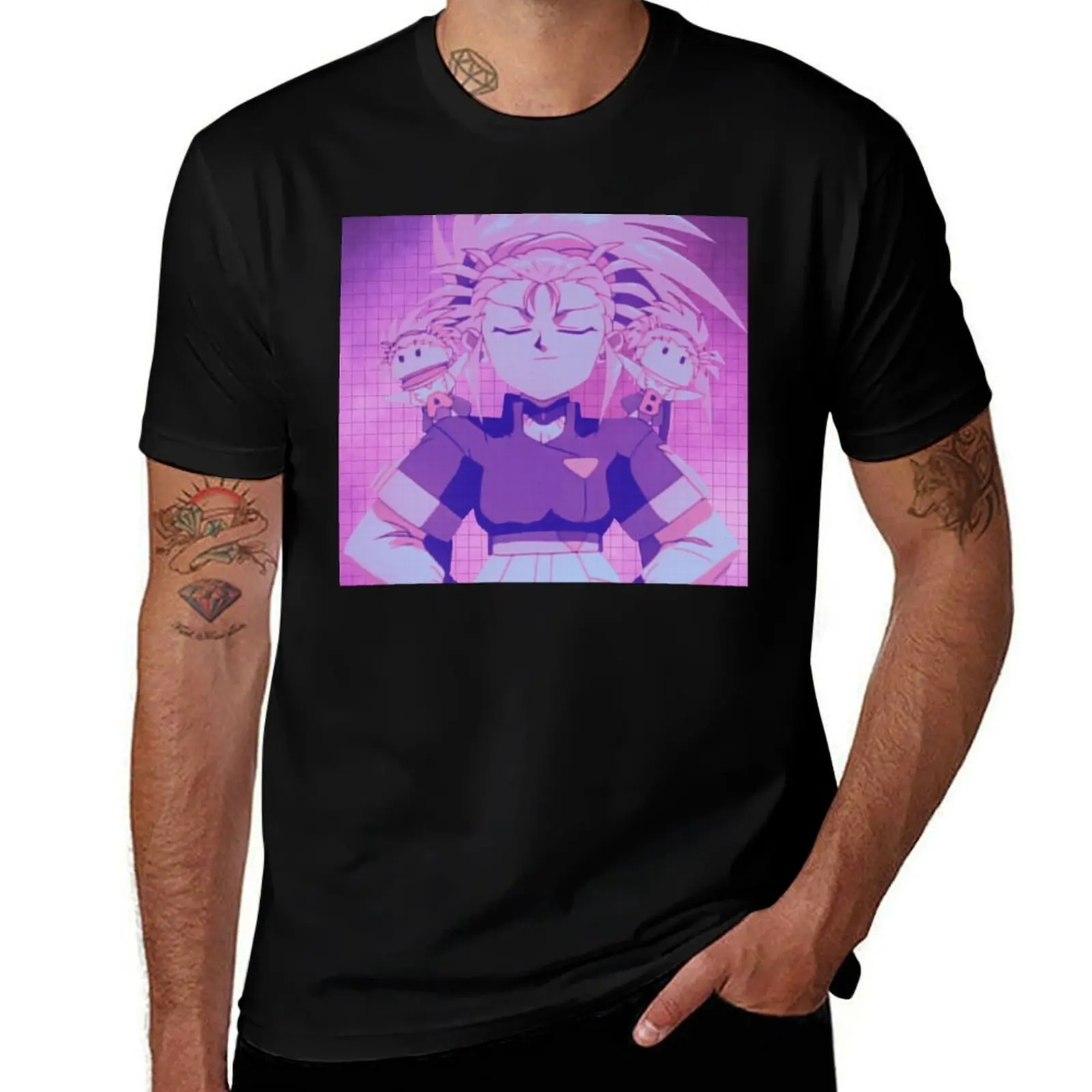 

Vaporwave Washu Tenchi Muyo T-Shirt Comfortable Basic Crew Neck Tee