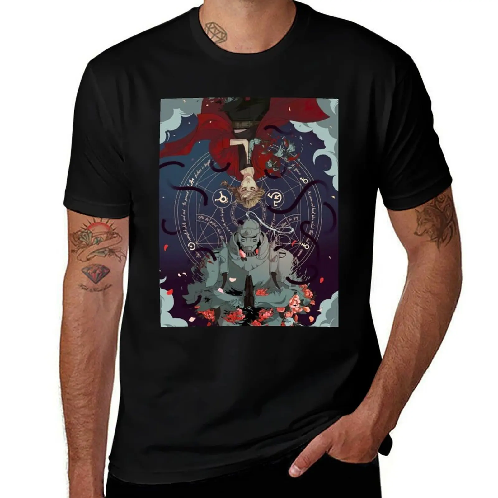 

Full Metal Alchemist poster T-Shirt t shirts for man pack cotton man t shirt cotton man t shirt summer T-shirt