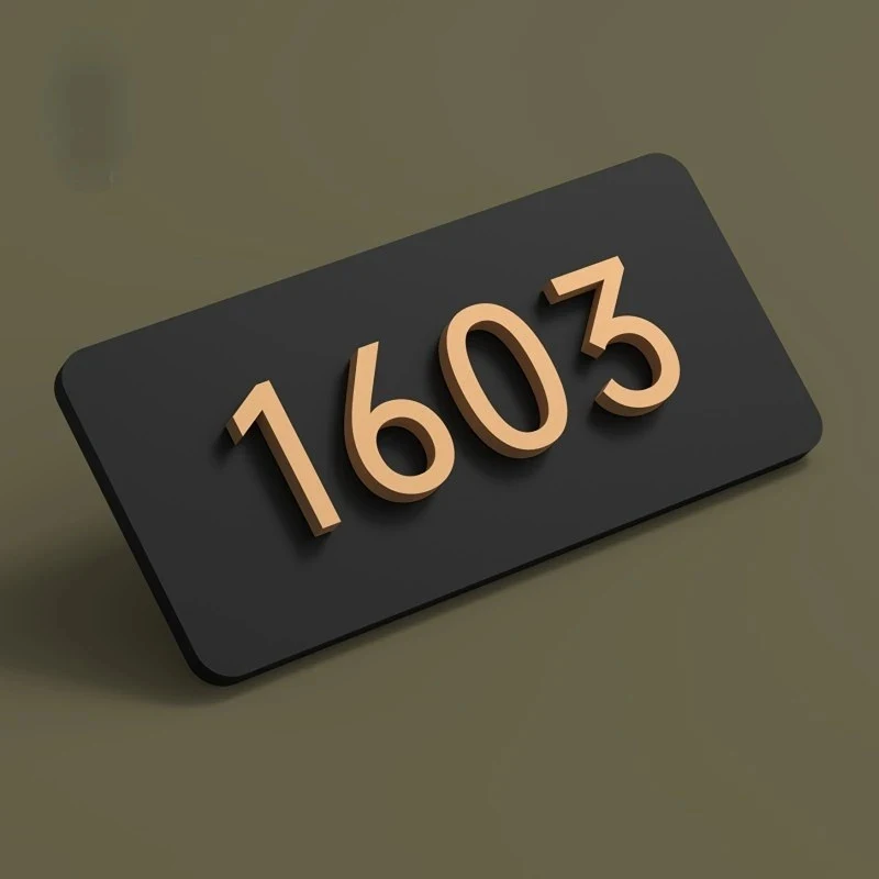 

Acrylic Door Plate Shop Sign Customized 3D House Number for Office Home Flats Store Bar Hotel Apartment with Sticker