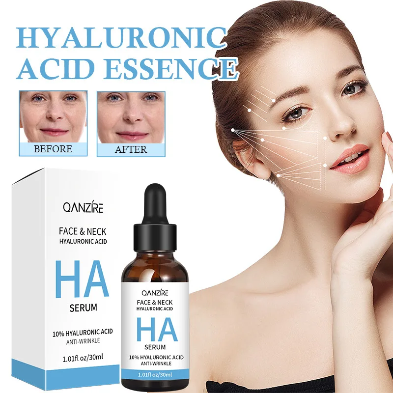 Face & Neck Hyaluronic Acid HA Face Serum, Moisturizing and Anti-aging and Fade Wrinkles, 30ml