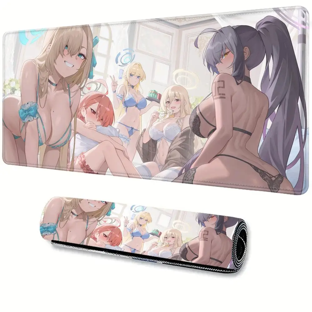 

Ichinose Asuna Mouse Pad Rubber Mouse High-end E-sports Mouse Pad 4mm Pc Gamer Accessorios Super Big Desk Laptop Mat