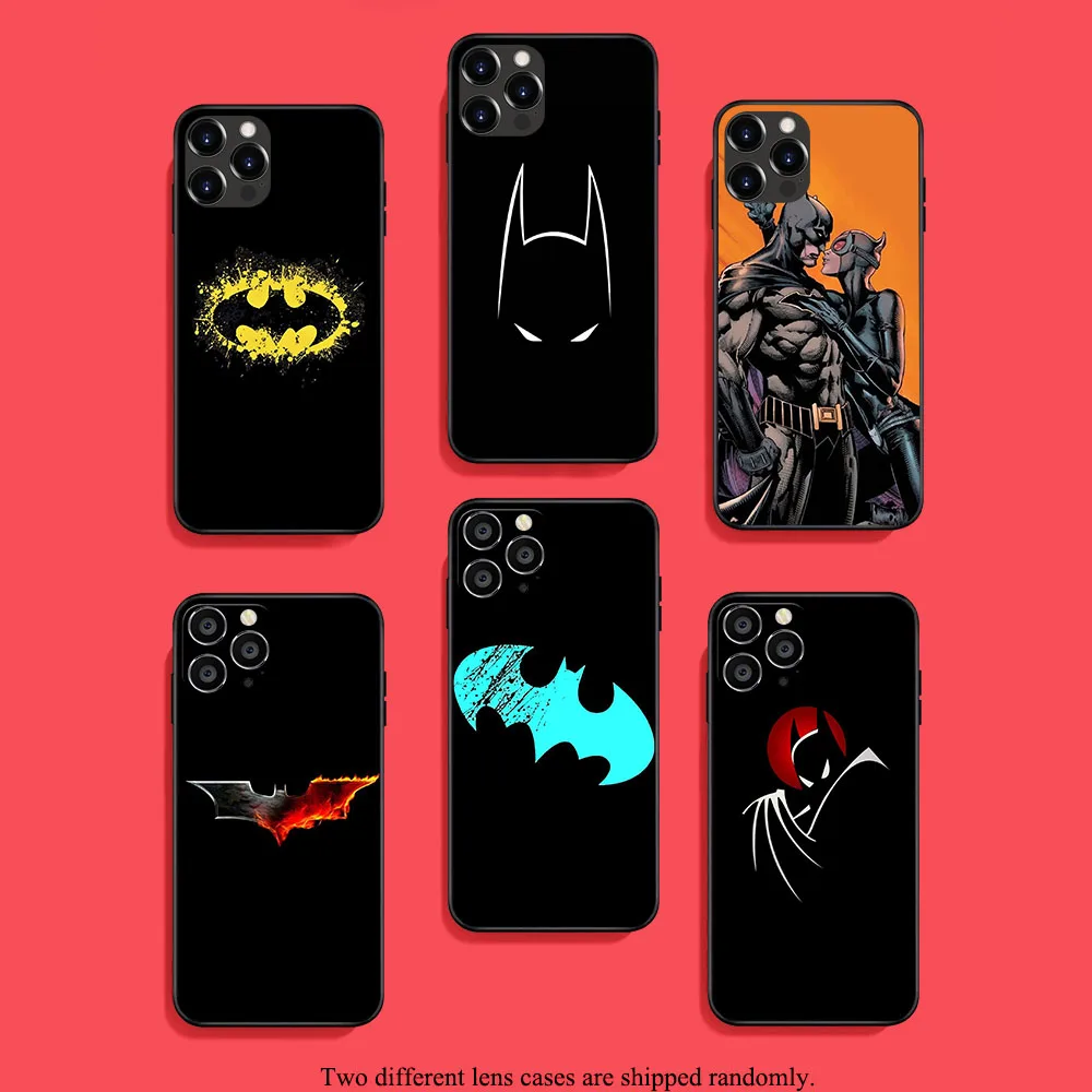 US-26 Batman Soft Case For iPhone 15 14 13 12 11 Mini Max Pro Plus