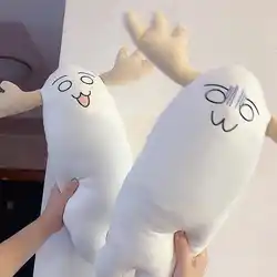 Anime My Deer Friend Nokotan Plushie Shikanoko Nokonoko Koshitantan Cosplay Throw Pillow White Cartoon Plush Prop Cute Xmas Gift