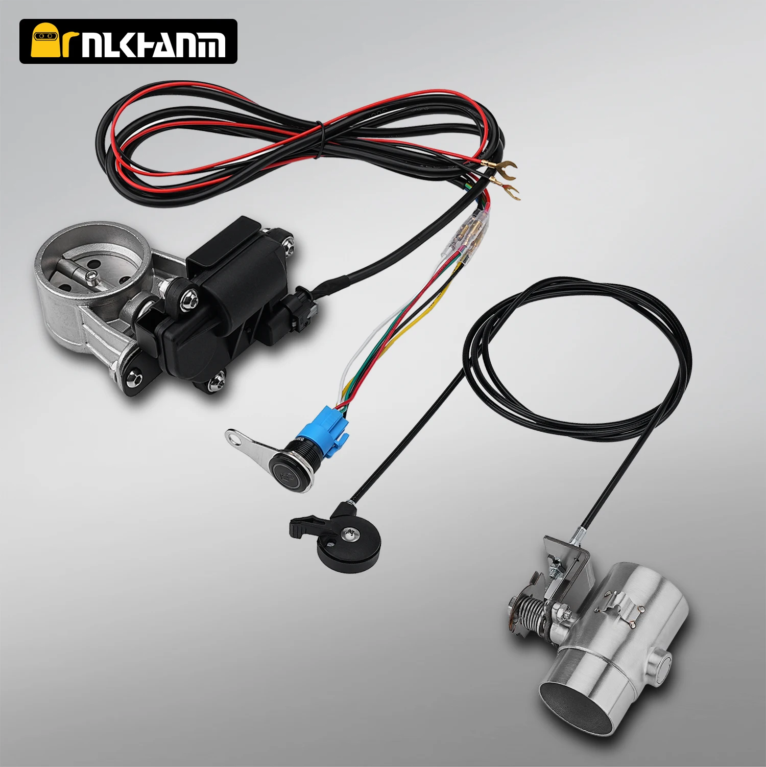 

Motorcycle Exhaust Pipe System Locomotive Sound Modified Stainless Steel Valve Electronic Switch Button Control 51mm