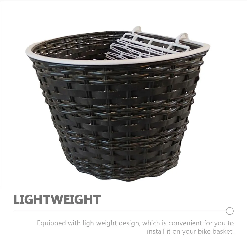 

3pcs Colored Bike Basket Lid Protector Foldable White Plastic Lightweight Easy Installation Cycling Supply Smooth Long Use