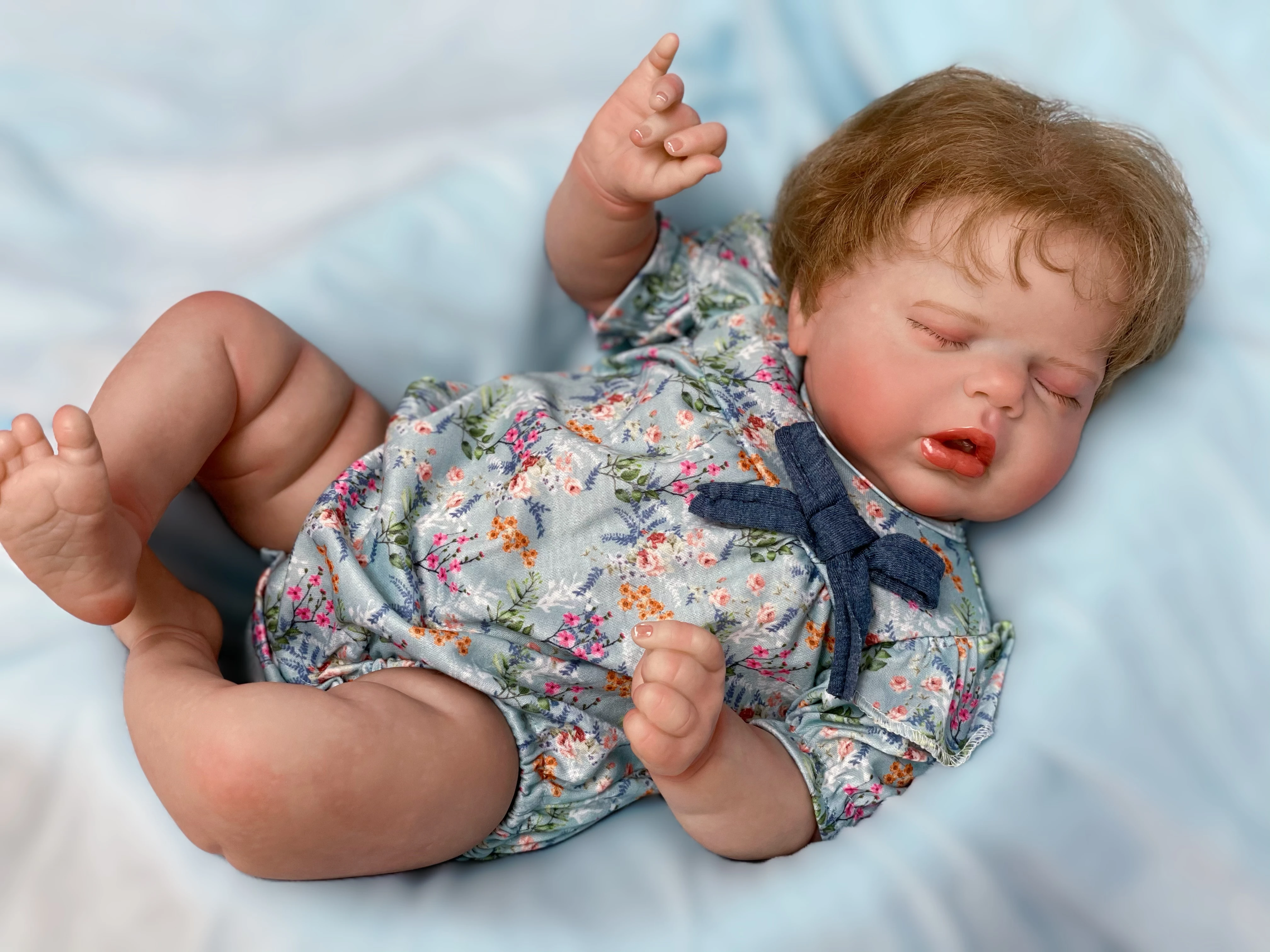 Bebe Reborn Dolls 22Inch Sleeping Alexis Artist Painted Realistic Newborn Baby Doll Toys For Kid\'s Gifts Pеборн Muñecas Reborn