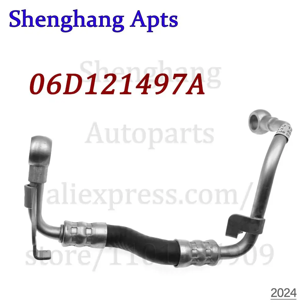 Engine Turbo Coolant Overflow Hose For Audi A4 B7 A6 C6 Avant Seat EXEO,EXEO ST 2009-2013 2.0 TFSI 06D121497A,06D-121-497-A