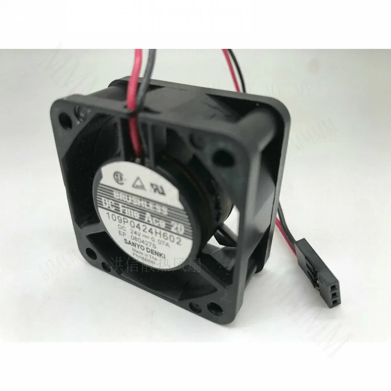 TT  1PCS  Sanyo 109P0424H602 4020 0.07A 4 cm 24V industrial computer server fan