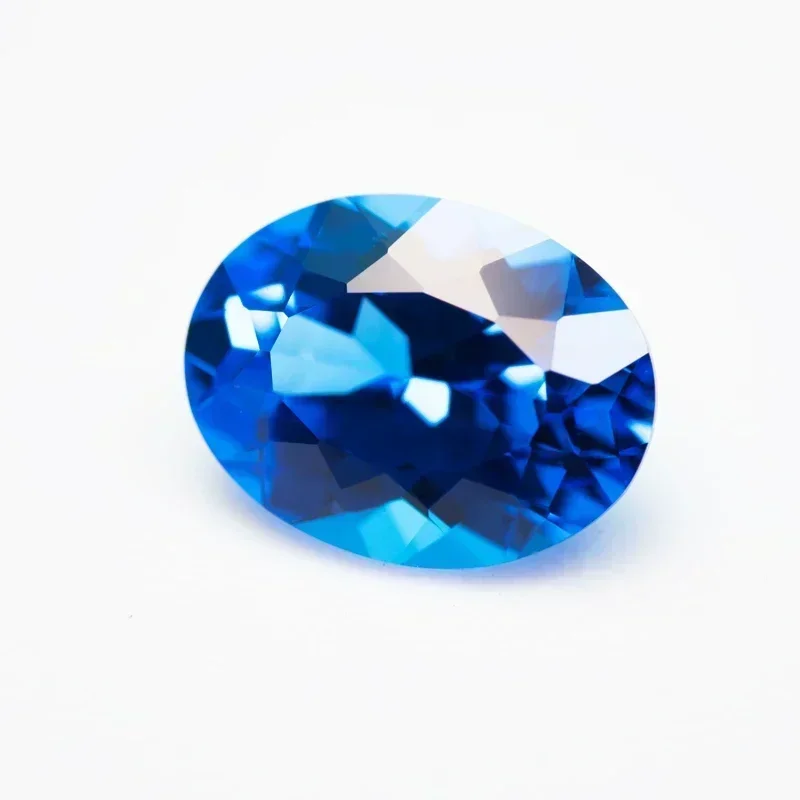 Lab Grown Cobalt Spinel Oval Shape Blue Demon VVS1 Charms Beads Selectable AGL Certificate Diy Jewelry Making Pendant Materials