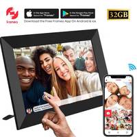 Digital Picture Frame 10.1 Inch 32GB Android 6.0 WiFi Digital Photo Frame 1280x800 HD IPS Touch Screen Photo Frame Auto-Rotate