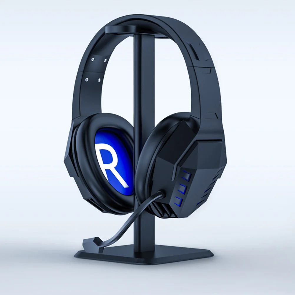 

Holder Stand Black Aluminum Desktop Organizer For Headphones Stationery Headphone Shelf Headphone Stand Rack Metal Bracket