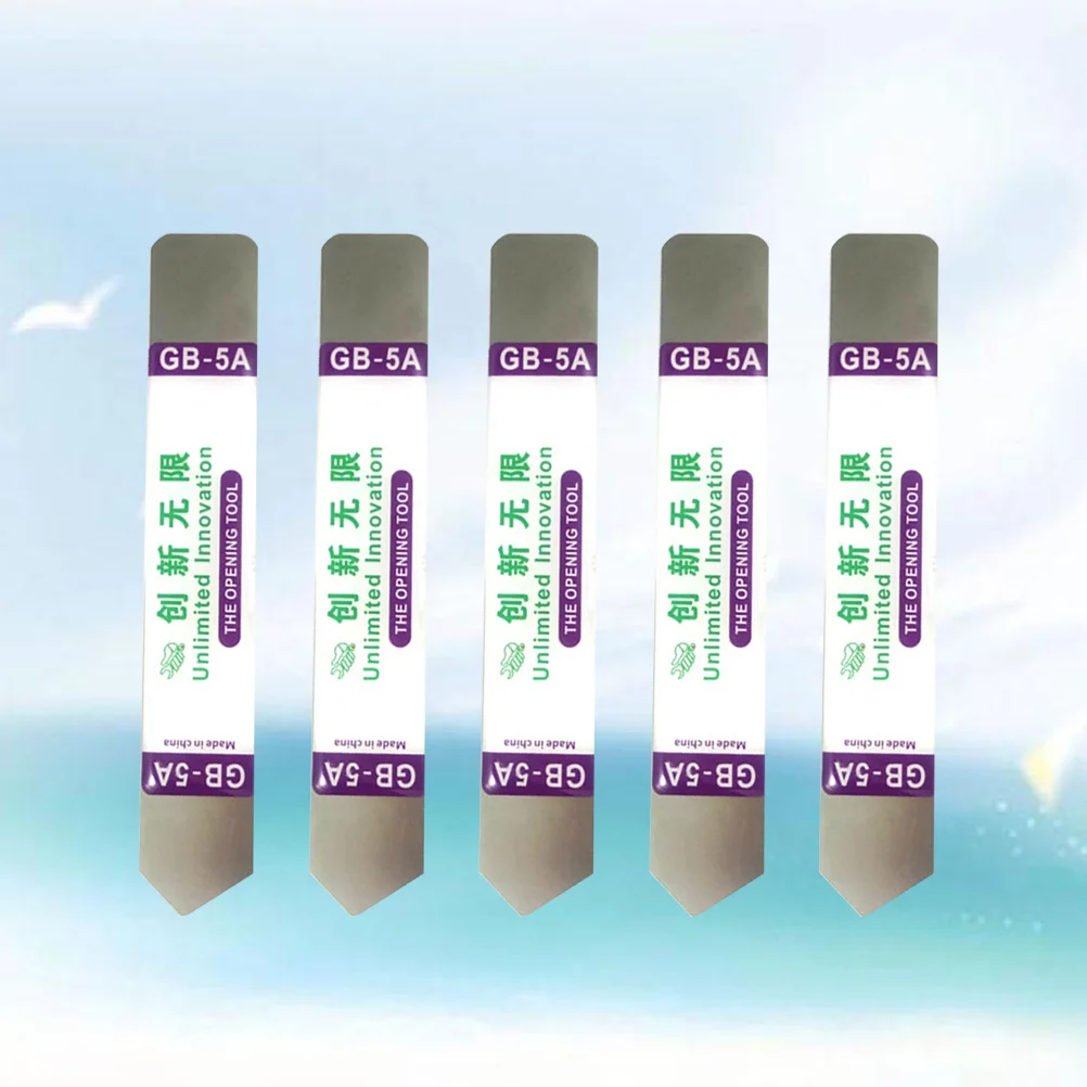 5 قطع أداة فتح إصلاح الهواتف المحمولة شفرة من الفولاذ المقاوم للصدأ مقبض فتاحة الهاتف #3