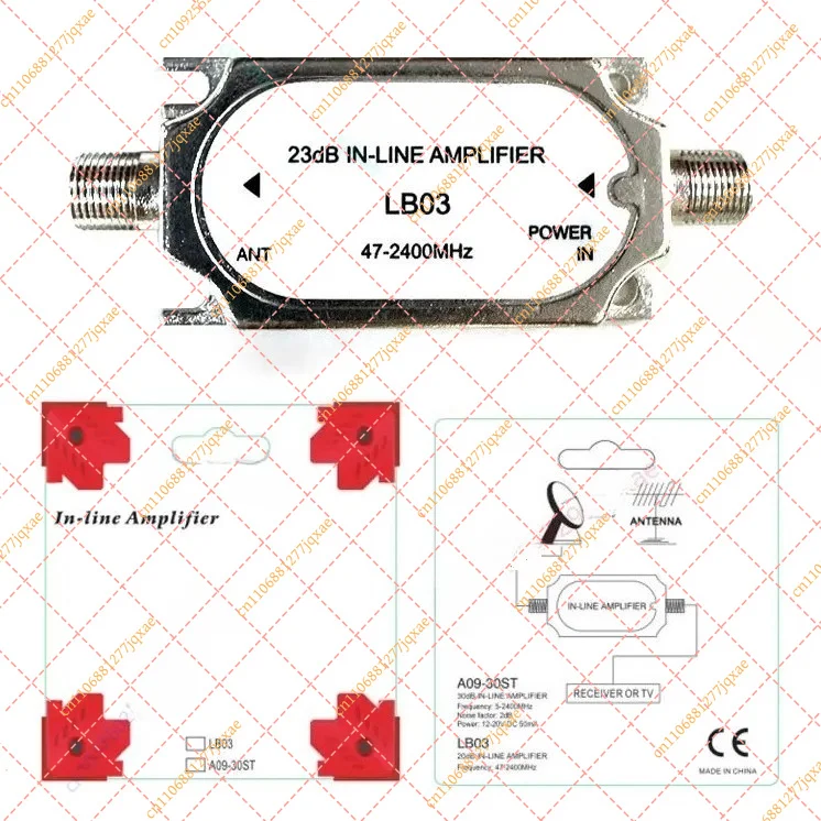 Line Signal Amplifier, Signal Boost & Enhancement Module for Circuit Transmission