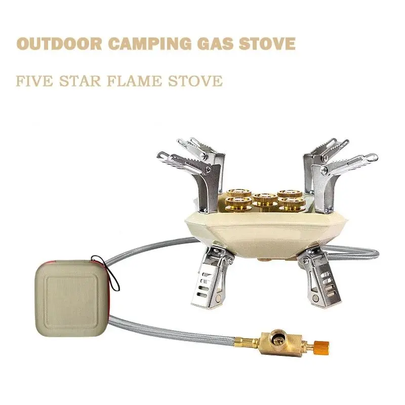 18000W High Power Camping Gas Stove Portable Windproof Tactical Stove Strong Fire Burner Outdoor Tourist Gas Stove Cooker Heater