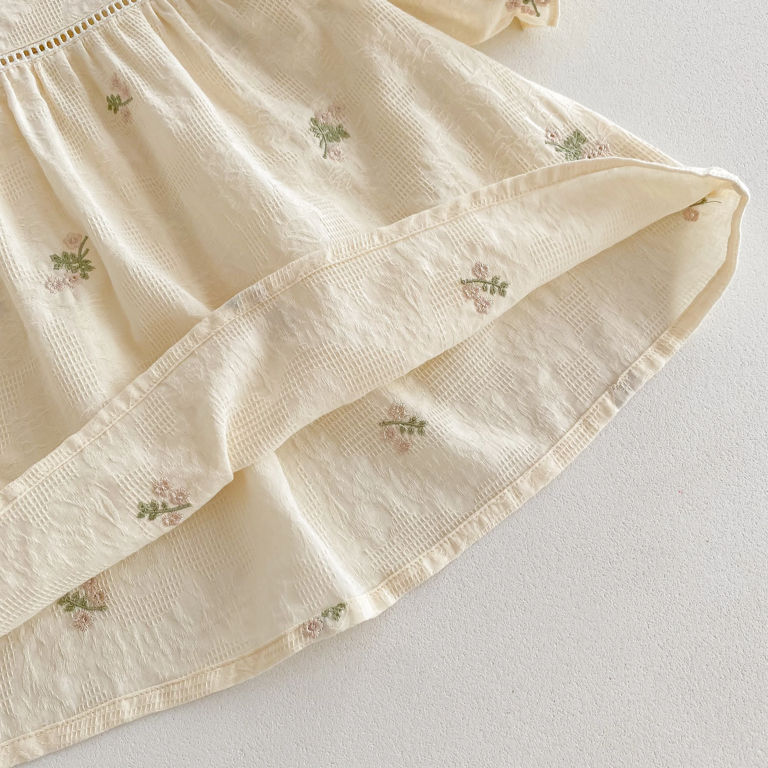 Girls' Korean-style Spring and Autumn Floral Long-sleeve Princess Dress, Trendy Baby and Toddler Dress 6