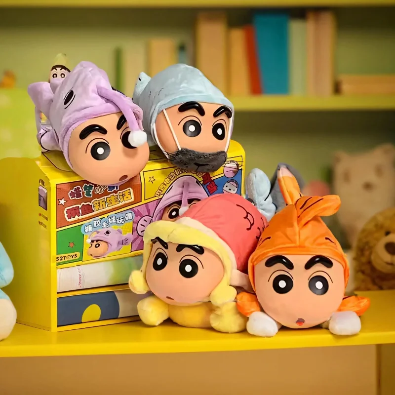 

In Stock 52toys Blind Box Crayon Shinchan Floppy Fish, Mystery Box, Collectible Toy Desktop Decoration, Gift For Christmas