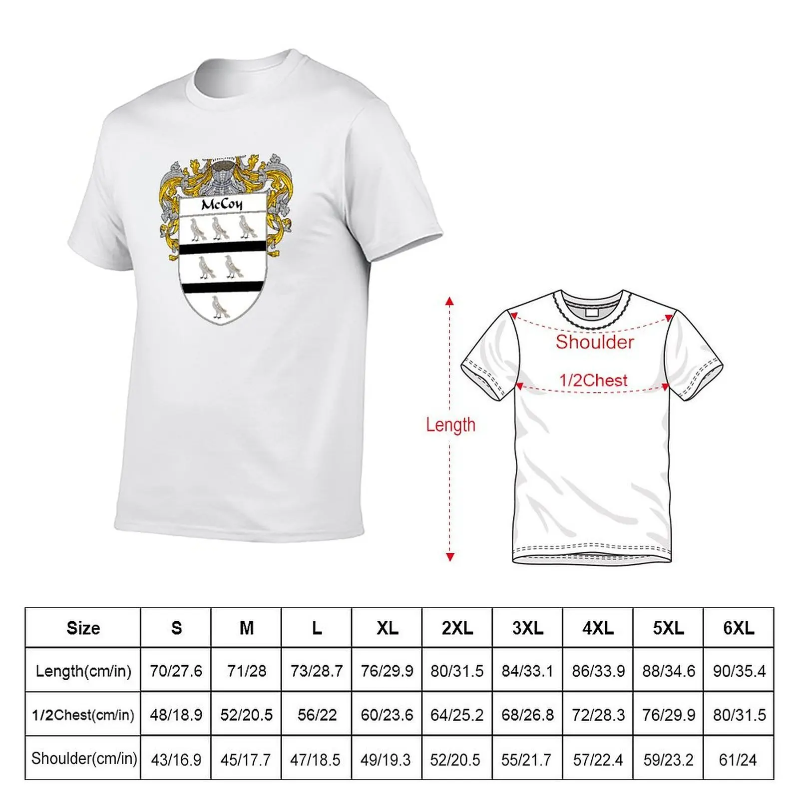 McCoy Coat of Arms/Family Crest T-Shirt customizeds customs design your own outfits for men