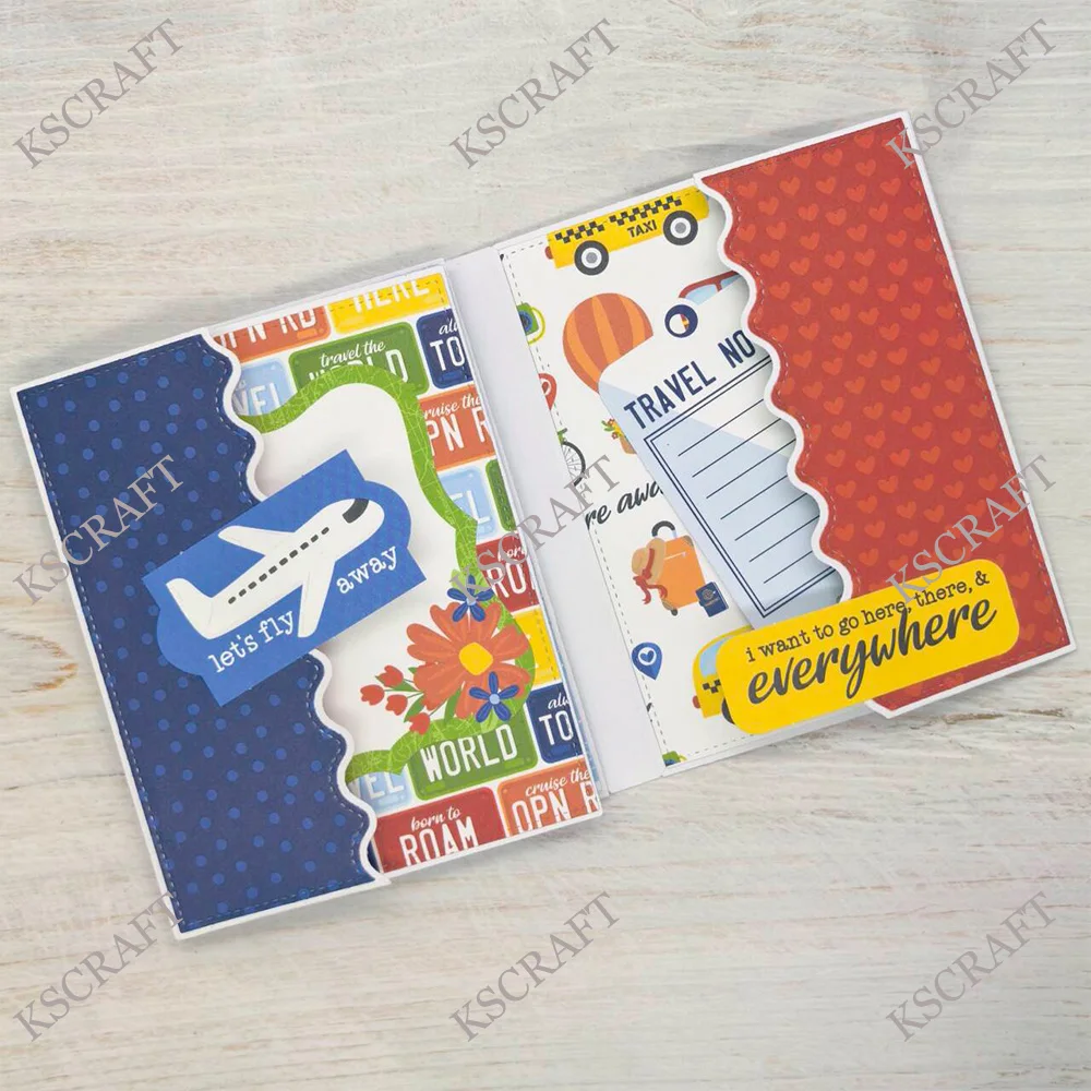 KSCRAFT A2 Folio Maker Cutting Dies Stencils for DIY Scrapbooking Decorative Embossing DIY Paper Cards