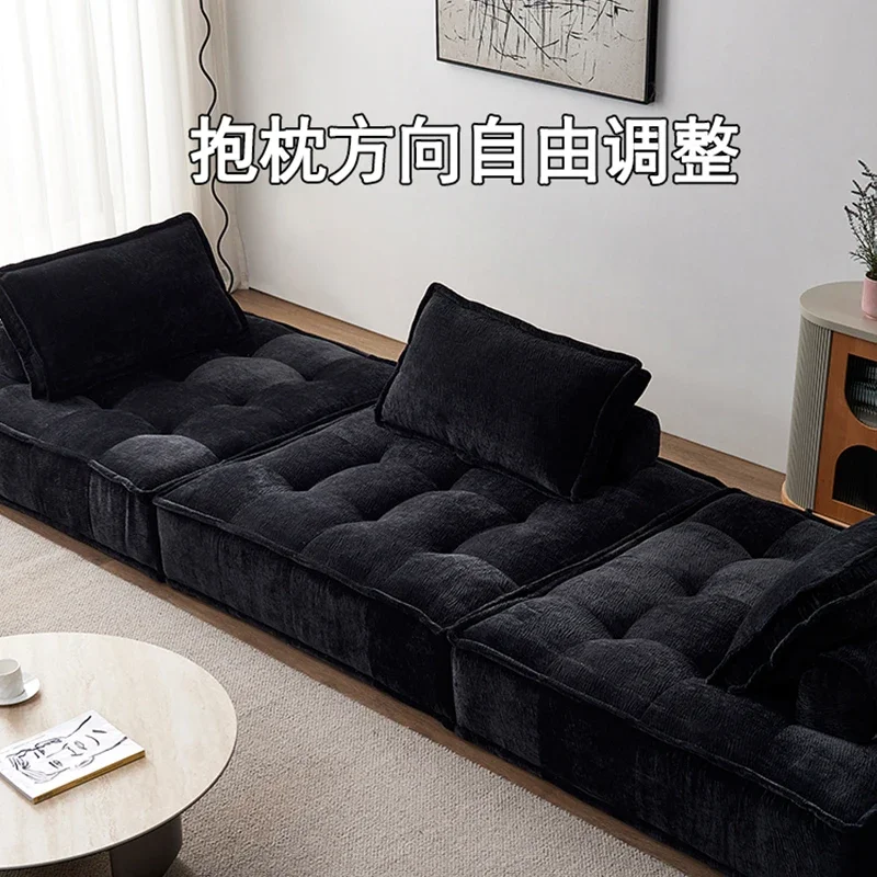 أريكة بيدمونت، مجموعة وحدة غرفة المعيشة، قماش لورانس إيطالي، كتلة توفو الشنيل #4