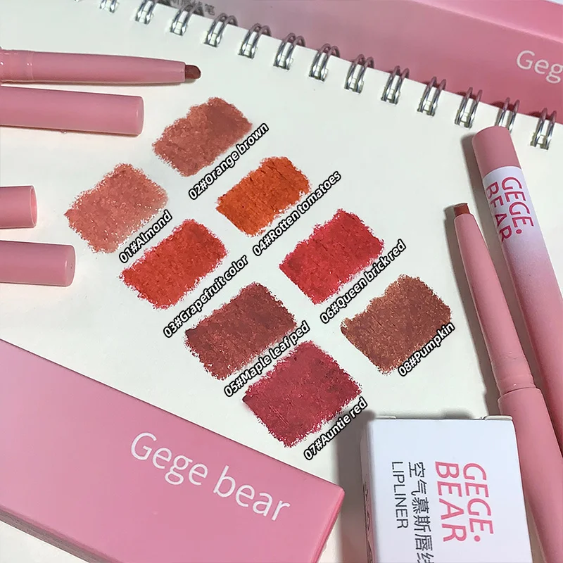 Gege Bear Konturówka do ust Shimmer Matte Lip Liner Pencil Długotrwała szminka w pisaku