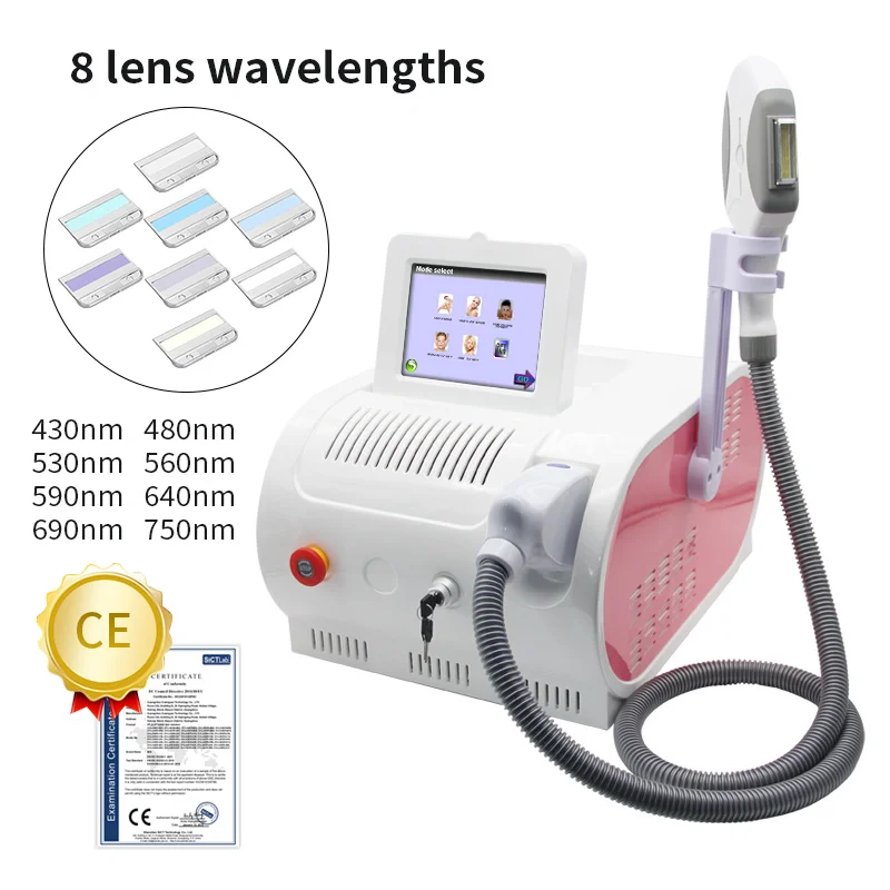 Vendita calda 500000 Beat epilatore Laser Ipl + OPT depilazione Laser cura della pelle rimozione lentiggine sbiancante rassodante cura della bellezza della pelle