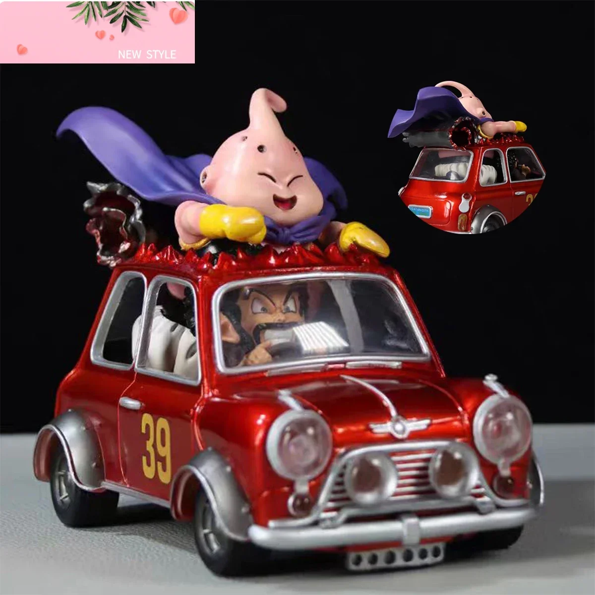 

12 см Dragon Ball Z Majin Buu Аниме Фигурки Fat Buu Mr. Satan Drive Car Фигурка ПВХ Модель Статуя Коллекция Украшения Игрушки