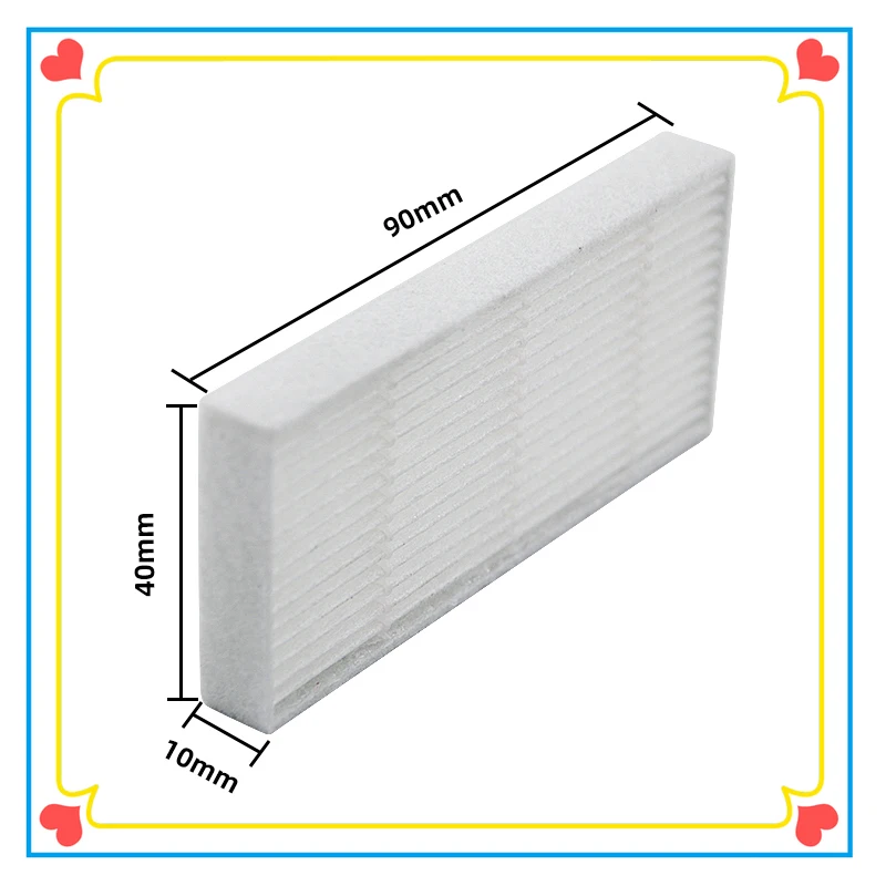 ميديا VCR03 رؤية أفضلd750 D730 D720 روبوت المكنسة الكهربائية فلتر هيبا ميديا الروبوتية مكنسة كهربائية أجزاء الملحقات 90*40 مللي متر * 10 مللي متر