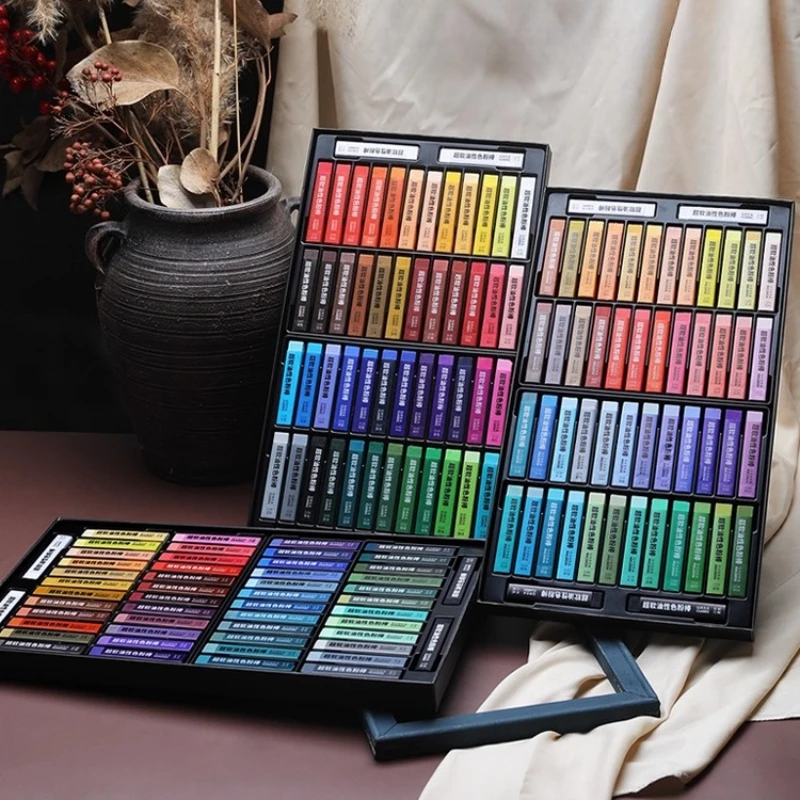 24/48color Super Soft Oil Pastels Set Good Tinting Strength Strong Coverage Children's Painting Graffiti Art Creation Artist
