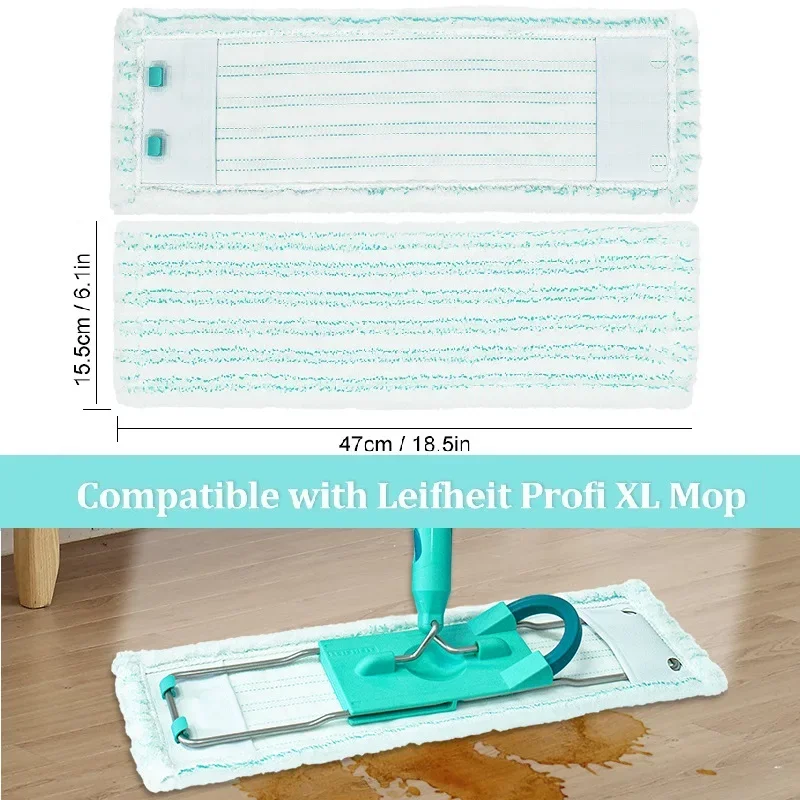 Mop Pad for Leifheit Profi XL/Leifheit Profi Household Microfiber Mop Cloth Washable Replacement Pad Floor Cleaning Supplies