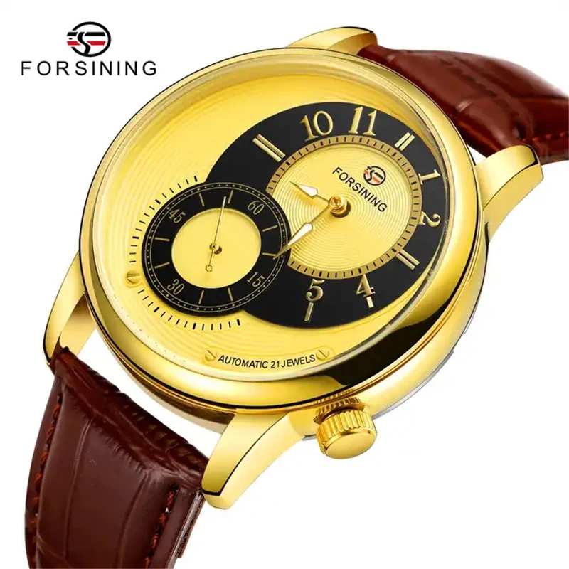 Forsining 362B Skeleton Mechanical Automatic Watch Mens Watches Top Brand Luxury Steampunk Transparent Hollow Relogio Masculino