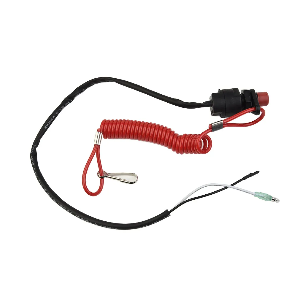 Accessories Parts Practical Outboard Kill Switch Wire Black Boat Lanyard Plastic Protection Replacement Safety