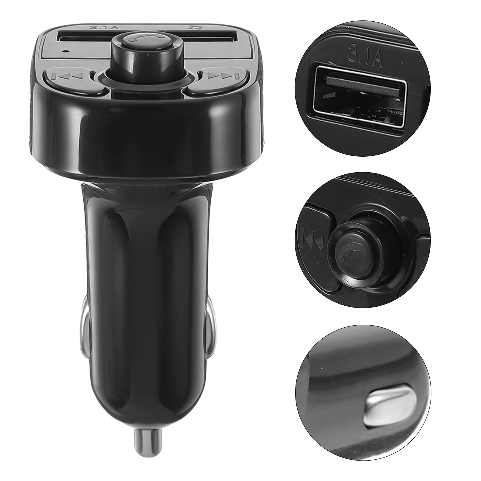 

Music Player 2 USB Ports 12V 24V Car Voltage Display FM USB MP3 WMA FLAC WAV Format Car Electronics