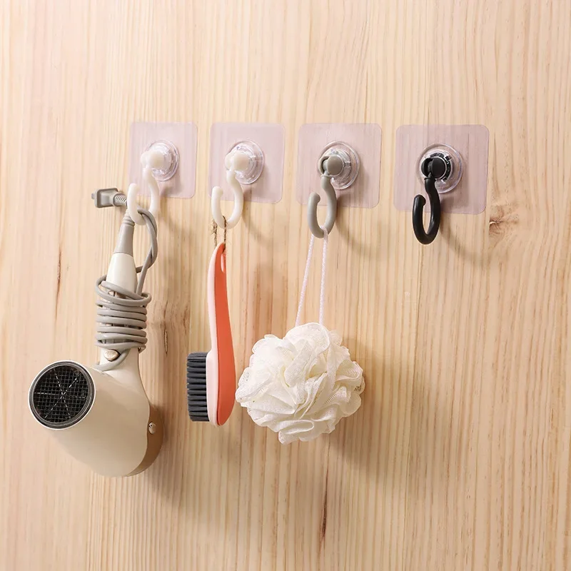 5 Pcs Ceiling Rotary Hook Back-hook Punch-free Strong Hanging Door Hooks for Bathroom Kitchen Door Back Closet